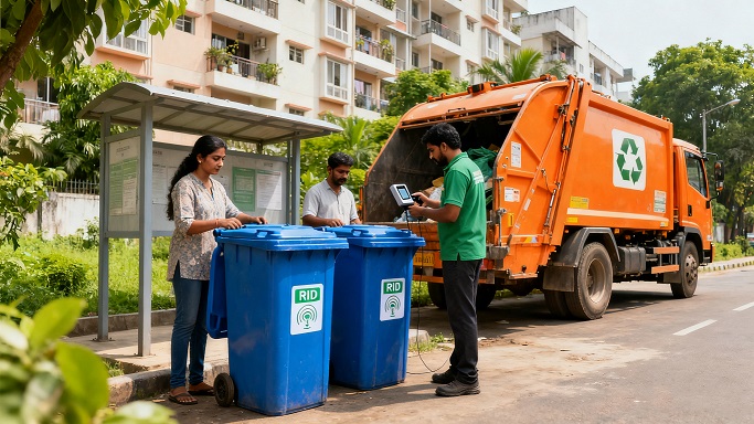 印度城市的“垃圾革命”:RFID标签如何重塑垃圾管理