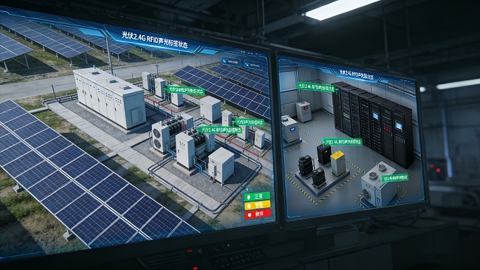 光伏电站专属——光伏2.4G RFID声光标签全场景运维应用